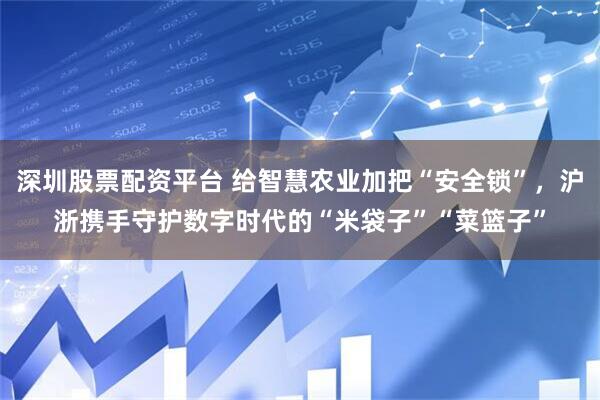 深圳股票配资平台 给智慧农业加把“安全锁”，沪浙携手守护数字时代的“米袋子”“菜篮子”
