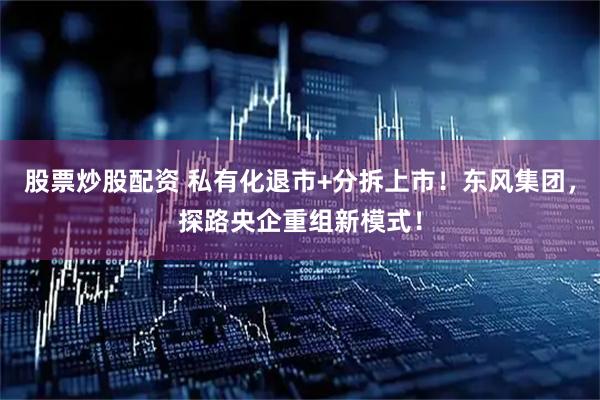 股票炒股配资 私有化退市+分拆上市！东风集团，探路央企重组新模式！