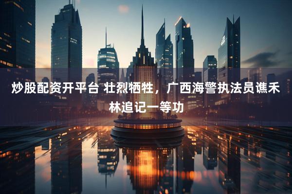 炒股配资开平台 壮烈牺牲，广西海警执法员谯禾林追记一等功